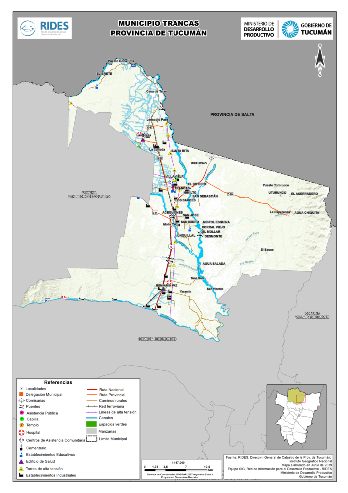 Imagen del Mapa de Municipio de Trancas
