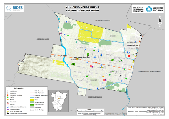 Imagen del Mapa de Municipio de Yerba Buena